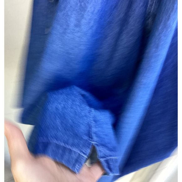 Button Down Denim Shirt Cal Rods S.G.U Embroidery/Patch Womens Size XL Luna Pier - Picture 5 of 7